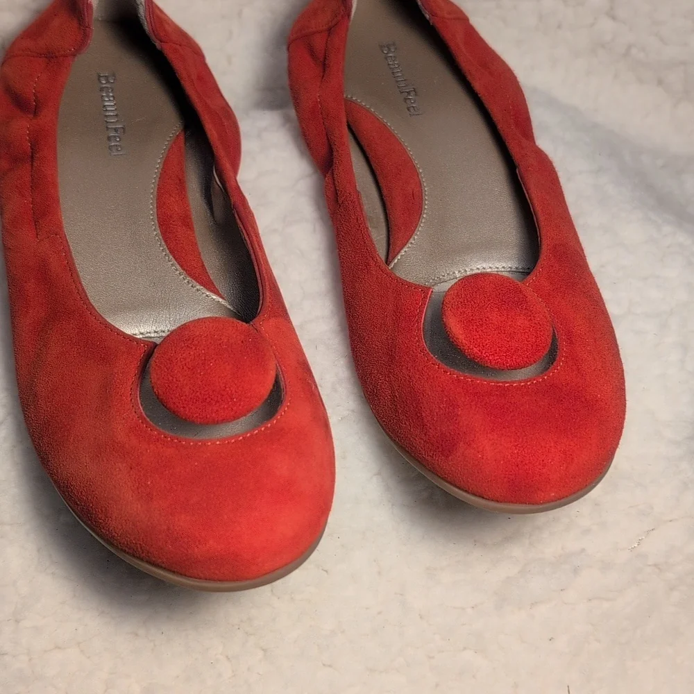 Beautifeel Mary Women's Slip -On  Red Leather shoe - Picture 2 of 13